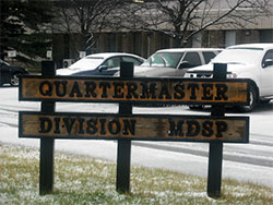 Image of Quartermaster Divison sign